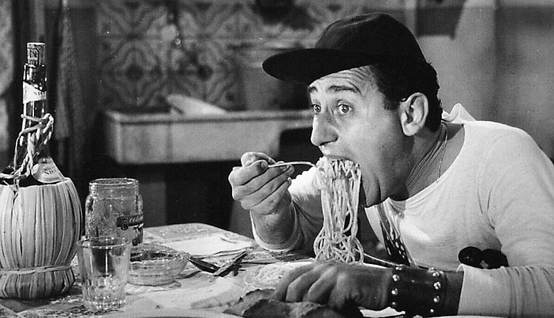 Alberto Sordi - Pasta, Spaghetti - Un Americano A Roma, 1954