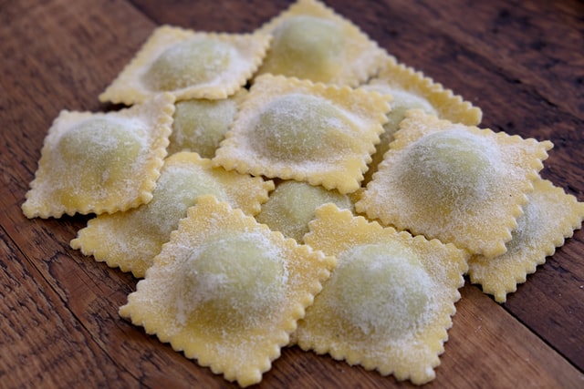 All pasta shapes - filled