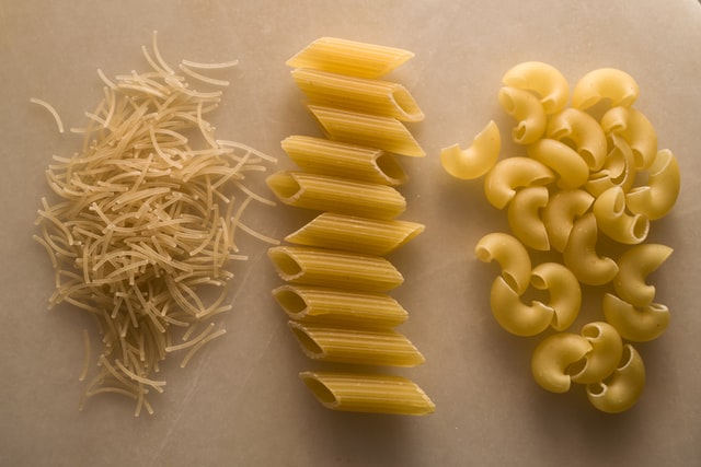 All pasta shapes - short cut