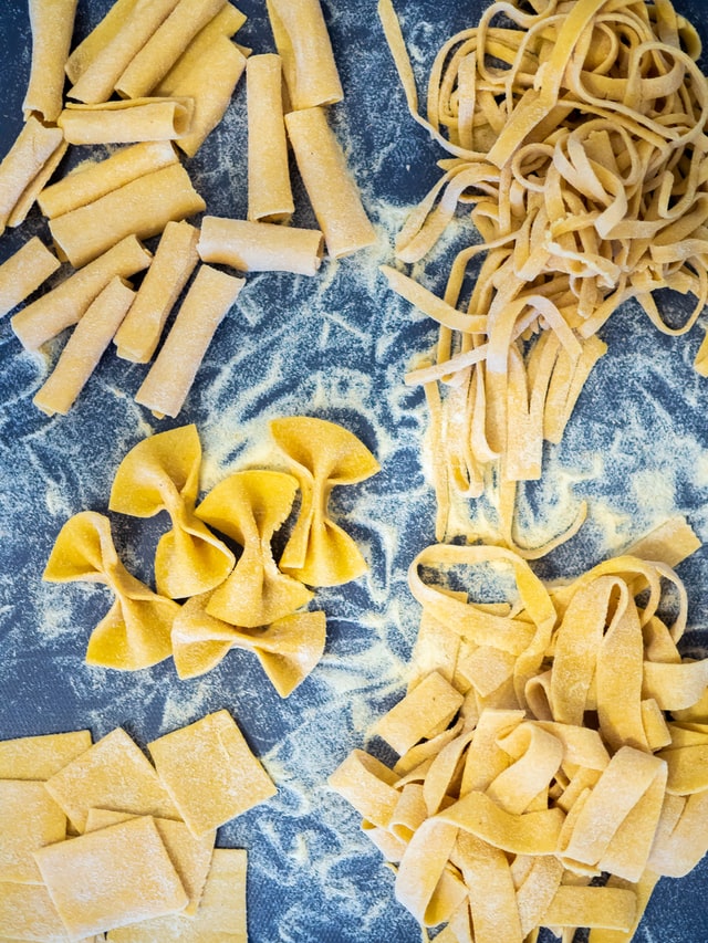 Fresh pasta shapes